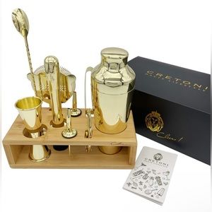 NEVER USED Cretoni Gold Bartending Set